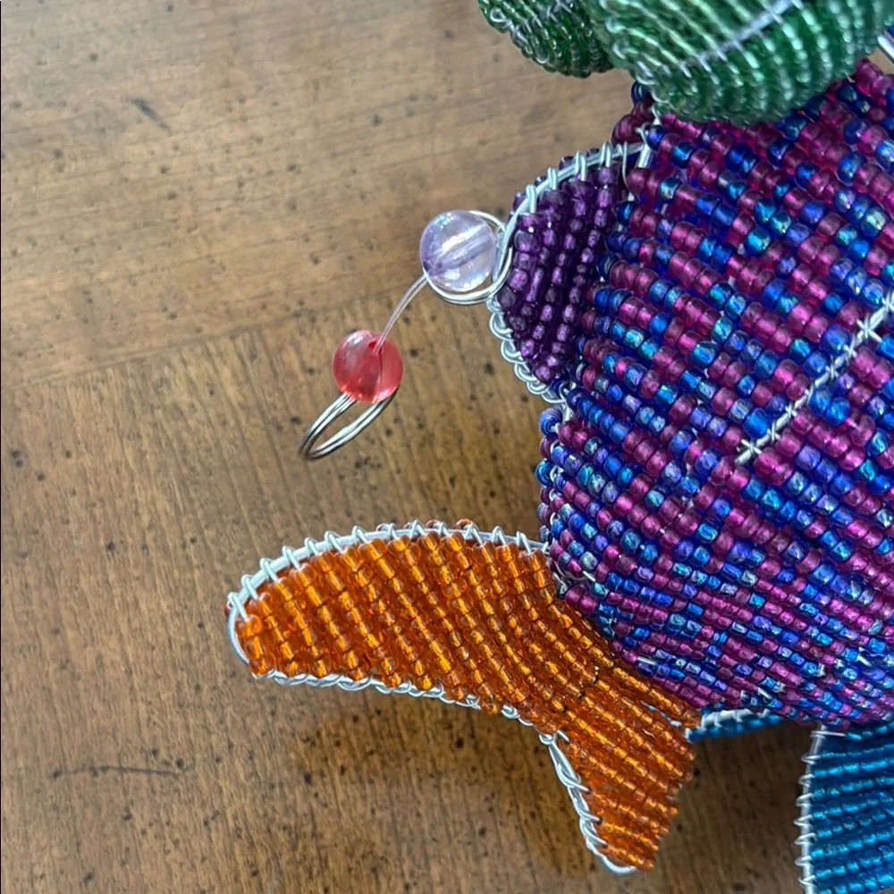 Colorful Beaded Fish Ornament